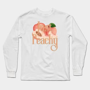 Retro Just Peachy Long Sleeve T-Shirt